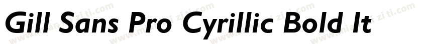 Gill Sans Pro Cyrillic Bold Italic字体转换